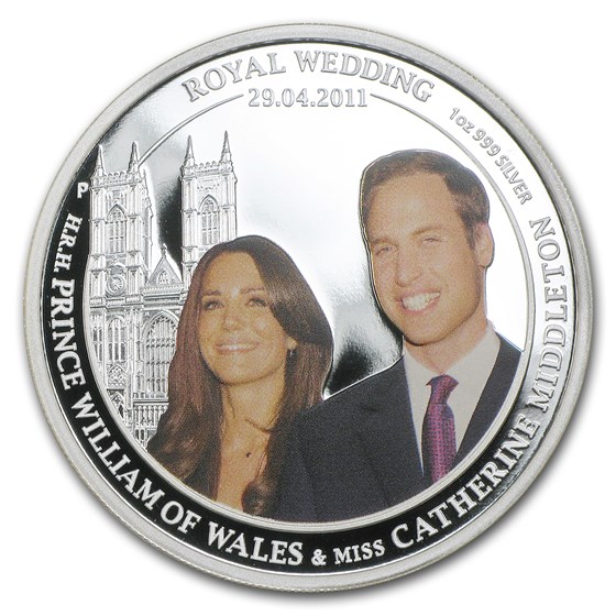 2011 Australia 1 oz Silver Royal Wedding Proof 2011 Australia 1 oz Silver Royal Wedding Proof